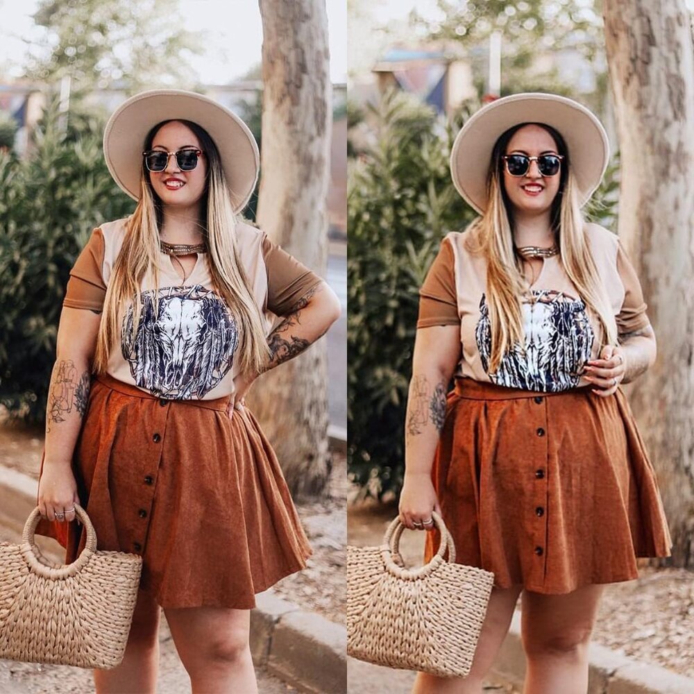 Plus Size Basic Versatile Stretchy Elastic Waist … - image 4